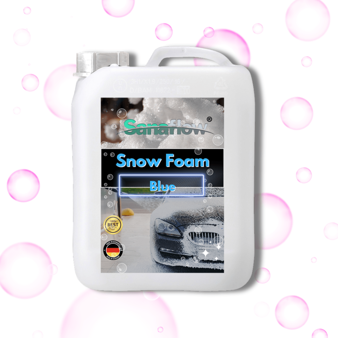 Spezial Snow Foam Blue für alle Lackfarben – Lackschonende Vorreinigung mit intensiver Schaumbildung - Sanaflow - Snow Foam Blue