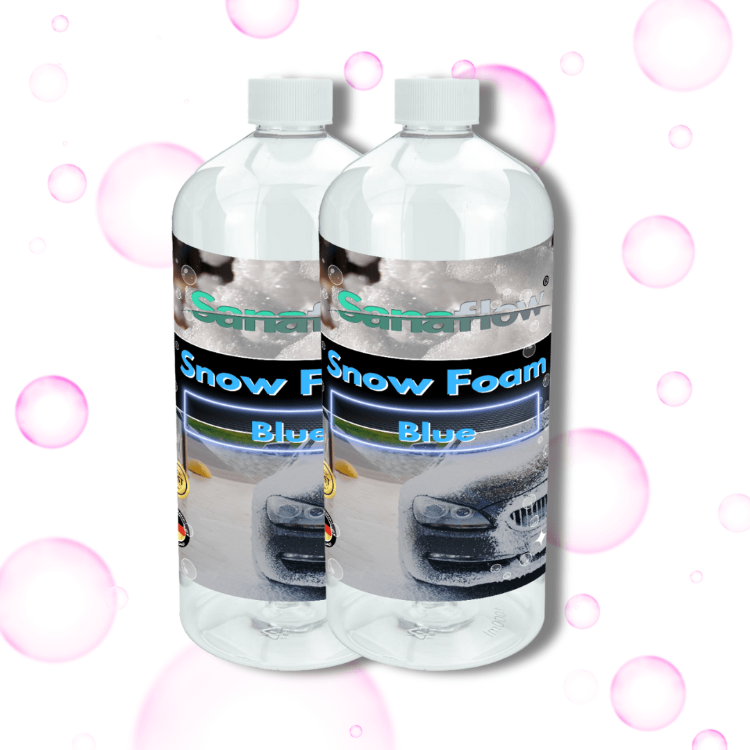 Spezial Snow Foam Blue für alle Lackfarben – Lackschonende Vorreinigung mit intensiver Schaumbildung - Sanaflow - Snow Foam Blue