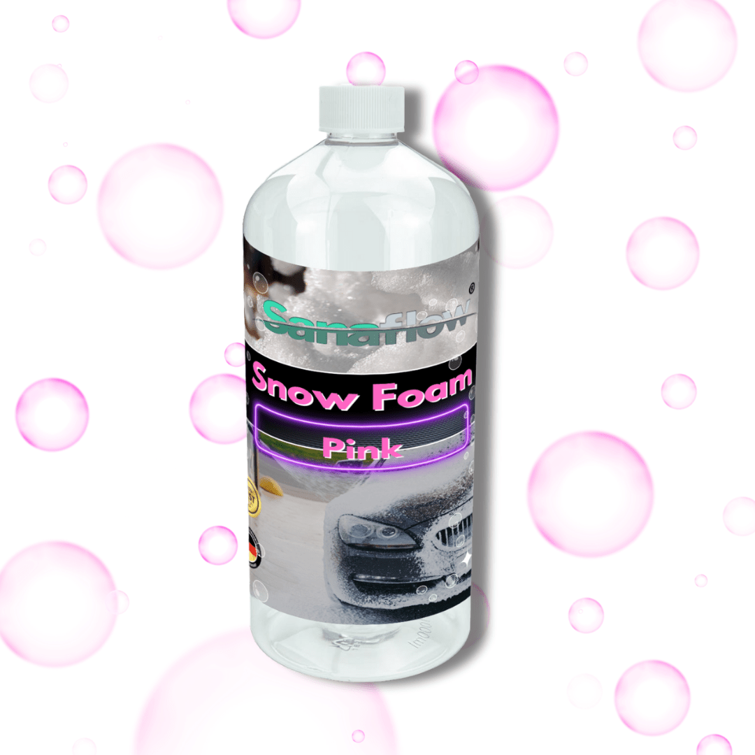 Spezial Snow Foam Pink für alle Lackfarben – Lackschonende Vorreinigung mit intensiver Schaumbildung - Sanaflow - Snow Foam Pink