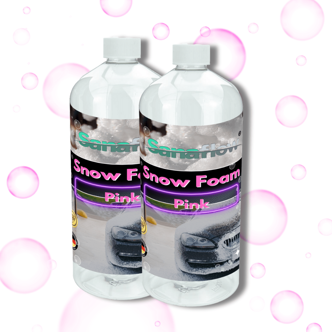 Spezial Snow Foam Pink für alle Lackfarben – Lackschonende Vorreinigung mit intensiver Schaumbildung - Sanaflow - Snow Foam Pink