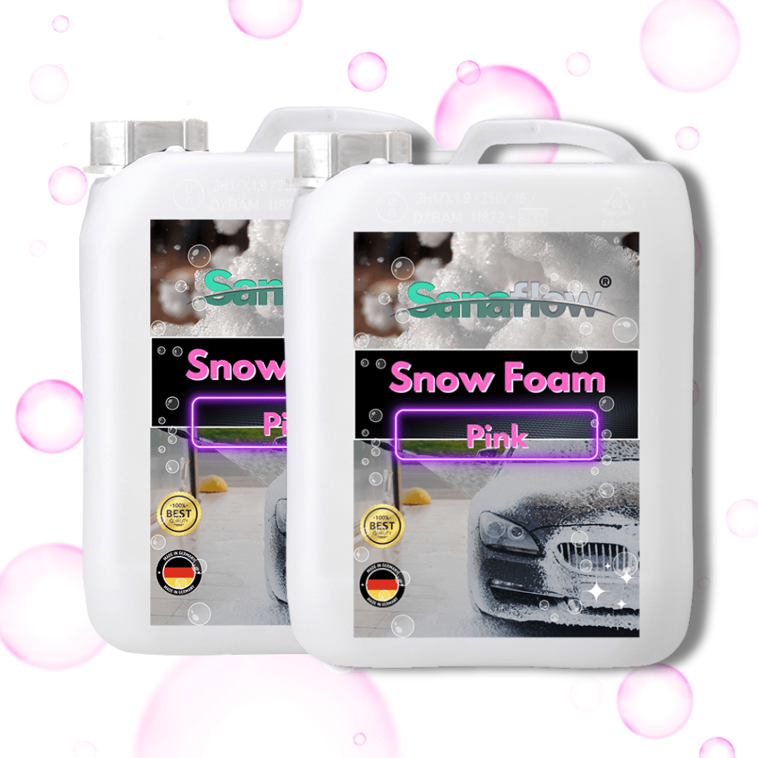 Spezial Snow Foam Pink für alle Lackfarben – Lackschonende Vorreinigung mit intensiver Schaumbildung - Sanaflow - Snow Foam Pink
