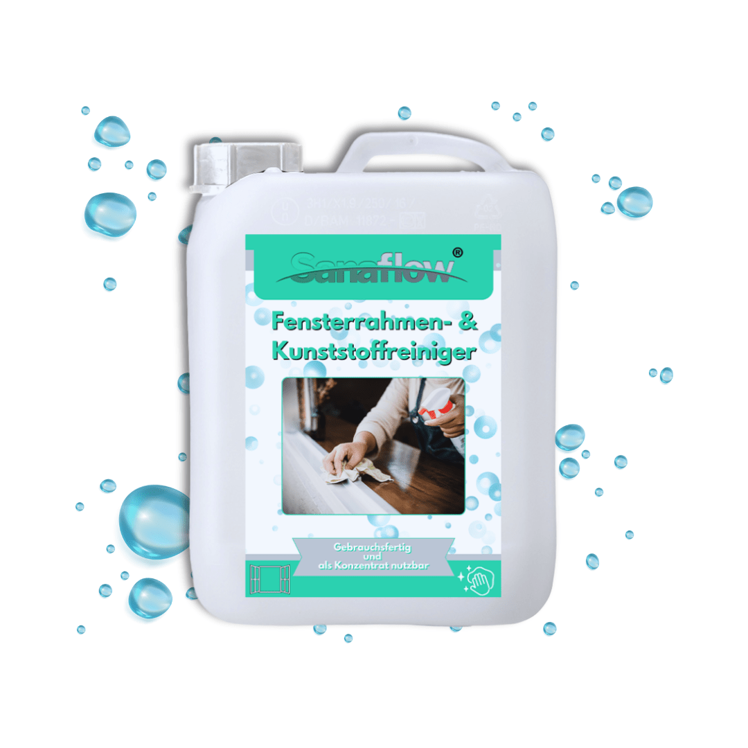 Spezialreiniger für Fensterrahmen aus Kunststoff und Aluminium – Langanhaltender Schutz & einfache Anwendung - Sanaflow - Fensterrahmen Reiniger