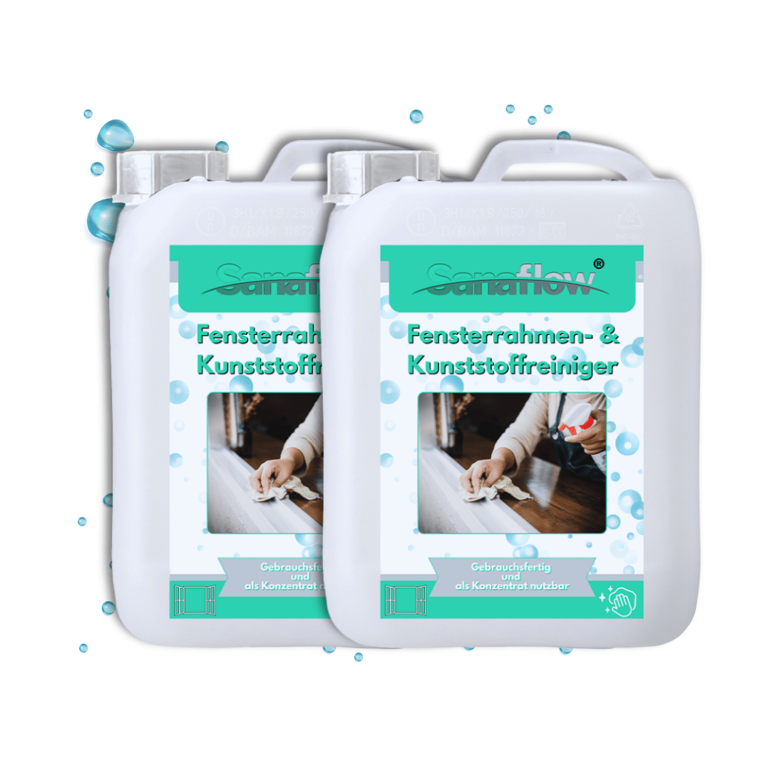 Spezialreiniger für Fensterrahmen aus Kunststoff und Aluminium – Langanhaltender Schutz & einfache Anwendung - Sanaflow - Fensterrahmen Reiniger