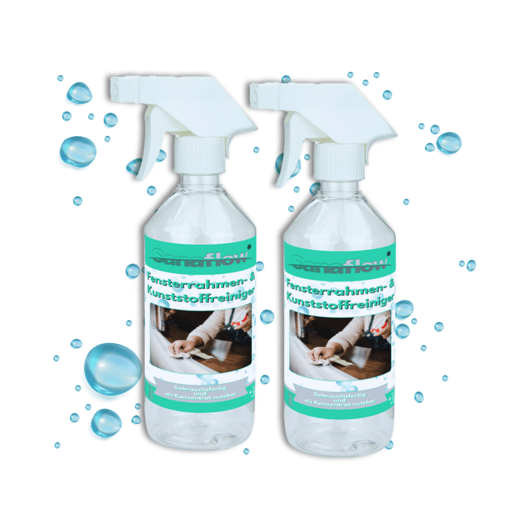 Spezialreiniger für Fensterrahmen aus Kunststoff und Aluminium – Langanhaltender Schutz & einfache Anwendung - Sanaflow - Fensterrahmen Reiniger