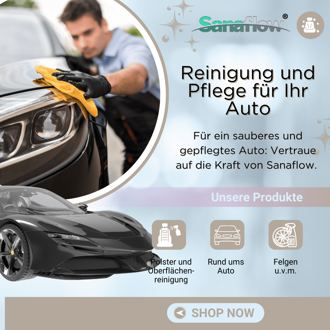 Reinigung und Pflege für das Auto - Sanaflow