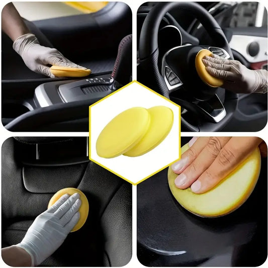 Wachs-Applikator-Pad, Runder Schwamm 1 Stk.