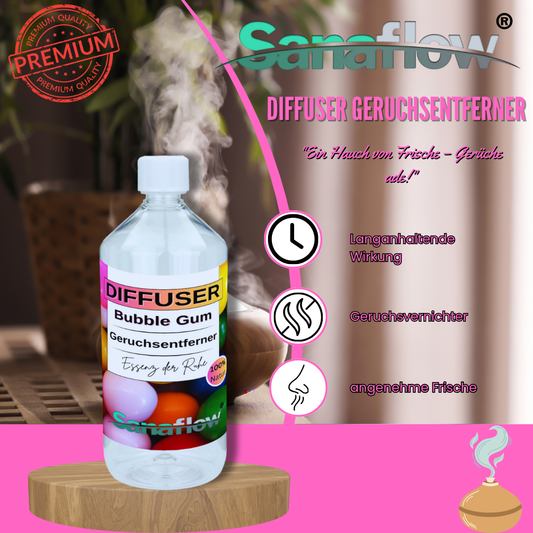 Bubble Gum Sanaflow Raumduft Diffuser – Langanhaltender, natürlicher Duft
