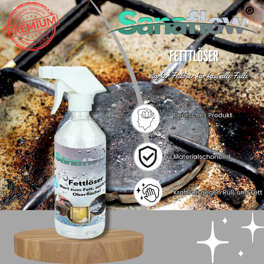 Fettlöser Spray für Küche, Backofen, Grill – Entfernt Fett, Öl, Eingebranntes & Verkrustungen