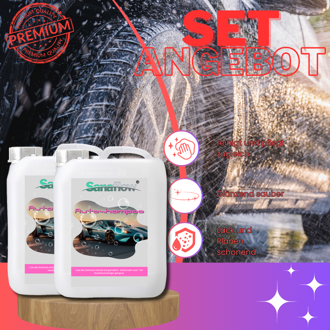 Auto Shampoo für alle Lackarten – Entfernt Schmutz, Staub & Straßenschmutz für strahlenden Glanz