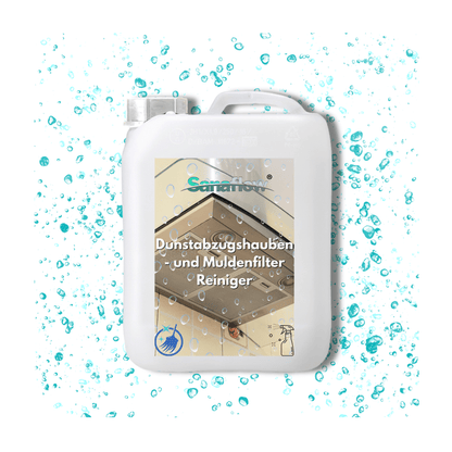 Abzugshauben, Muldenlüfter & Kochfeldlüfter Entfetter für alle Typen und Filter – für hygienische Sauberkeit und frische Luft - Sanaflow - Muldenlüfter Reiniger