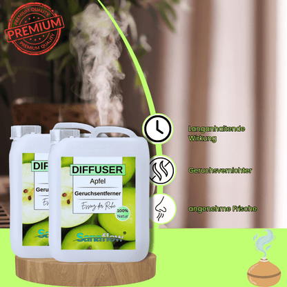 Apfel Sanaflow Raumduft Diffuser – Langanhaltender, natürlicher Duft - Sanaflow - Geruchsentferner