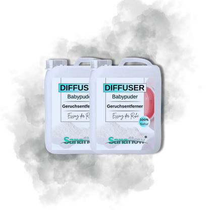 Babypuder Sanaflow Raumduft Diffuser – Langanhaltender, natürlicher Duft - Sanaflow - Geruchsentferner