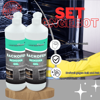 Backofen Reiniger Gel – für gezielte Anwendung und intensive Reinigung von Backofen & Grill - Sanaflow - Backofenreiniger Gel
