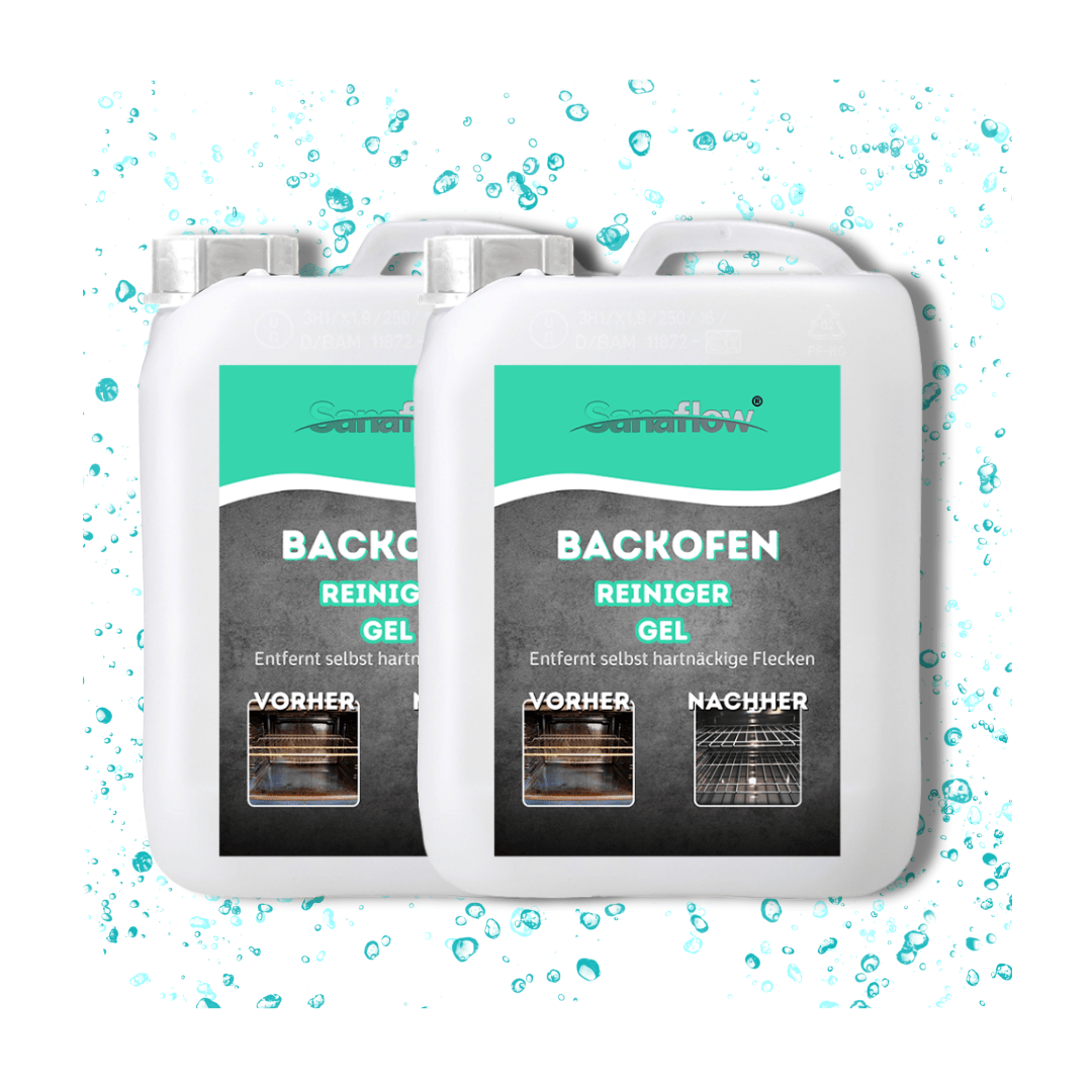 Backofen Reiniger Gel – für gezielte Anwendung und intensive Reinigung von Backofen & Grill - Sanaflow - Backofenreiniger Gel
