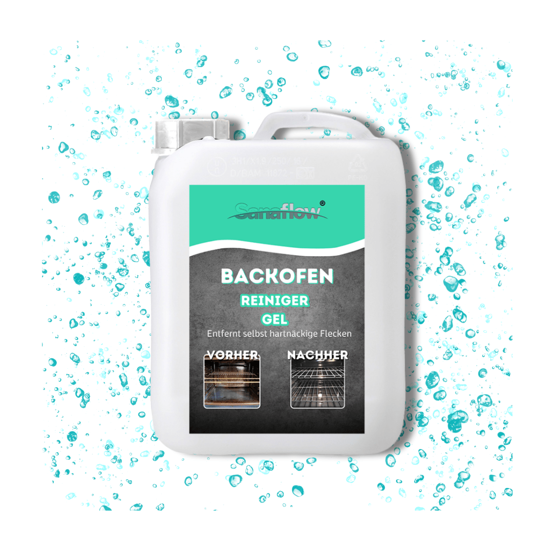 Backofen Reiniger Gel – für gezielte Anwendung und intensive Reinigung von Backofen & Grill - Sanaflow - Backofenreiniger Gel