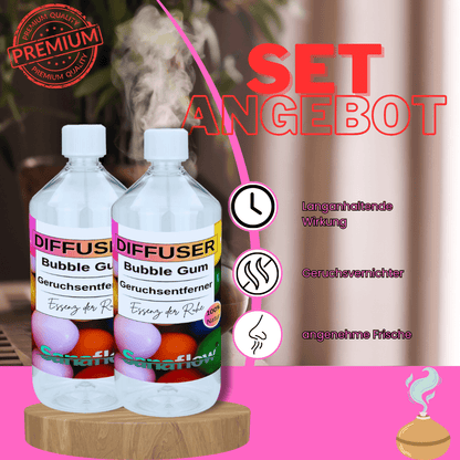 Bubble Gum Sanaflow Raumduft Diffuser – Langanhaltender, natürlicher Duft - Sanaflow - Geruchsentferner