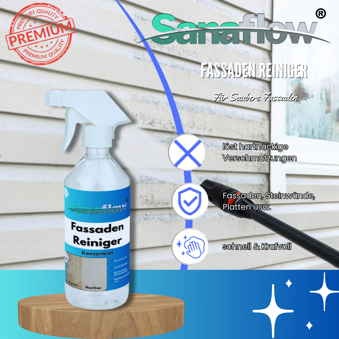 Fassadenreiniger für alle Arten von Hausfassaden – für ein gepflegtes und ansprechendes Haus - Sanaflow - Fassadenreiniger