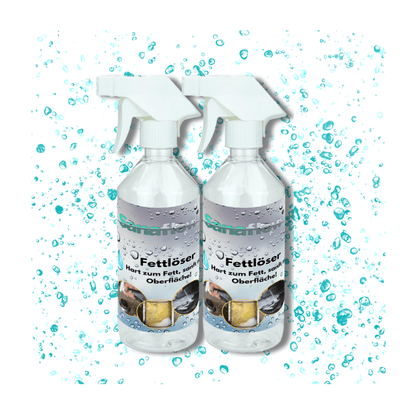 Fettlöser Spray für Küche, Backofen, Grill – Entfernt Fett, Öl, Eingebranntes & Verkrustungen - Sanaflow - Fettentferner
