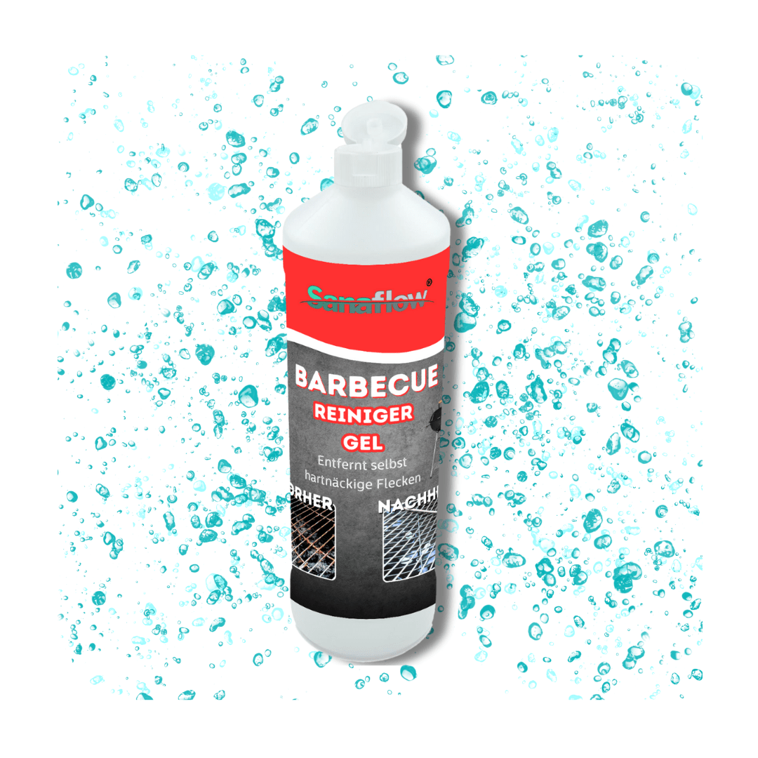 Grillreiniger Gel für Edelstahl & Gusseisen – Entfernt Fett, Eingebranntes, Ruß – Für saubere Grillroste - Sanaflow - Grillreiniger Gel