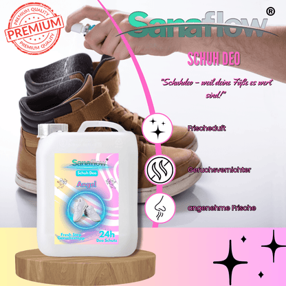 Schuh Deo Angel – Geruchsstopp, Geruchsentferner & Schuhspray gegen Schweißgeruch, langanhaltende Frische - Sanaflow - Geruchsentferner