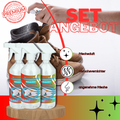 Schuh Deo Erdbeere – Geruchsstopp, Geruchsentferner & Schuhspray gegen Schweißgeruch, langanhaltende Frische - Sanaflow - Geruchsentferner