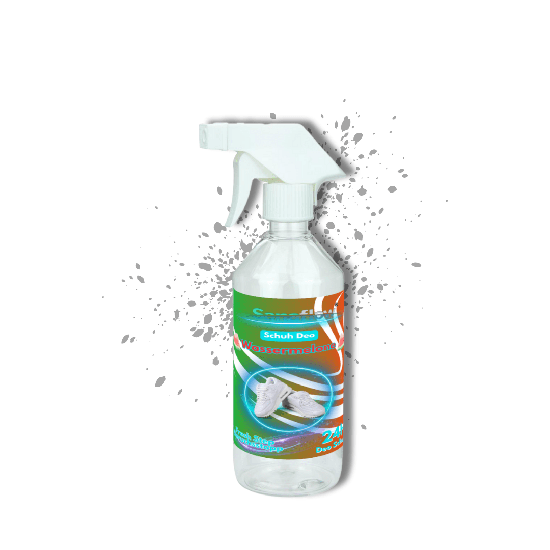 Schuh Deo Wassermelone – Geruchsstopp, Geruchsentferner & Schuhspray gegen Schweißgeruch, langanhaltende Frische - Sanaflow - Geruchsentferner