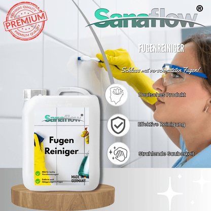 Spezial Fugenreiniger Konzentrat – Ergiebig & effektiv gegen hartnäckige Fugenverschmutzungen - Sanaflow - Fugenreiniger