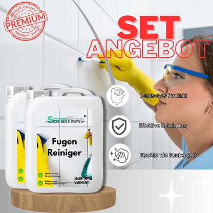 Spezial Fugenreiniger Konzentrat – Ergiebig & effektiv gegen hartnäckige Fugenverschmutzungen - Sanaflow - Fugenreiniger