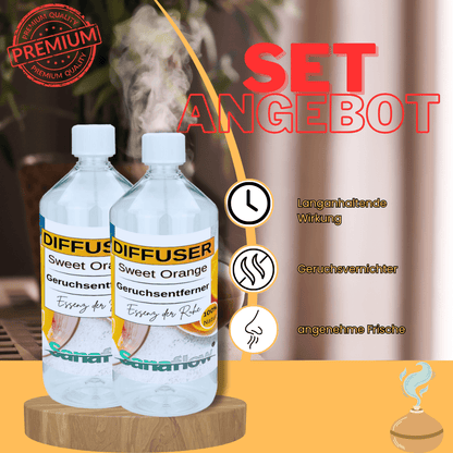 Sweet Orange Sanaflow Raumduft Diffuser – Langanhaltender, natürlicher Duft - Sanaflow - Geruchsentferner